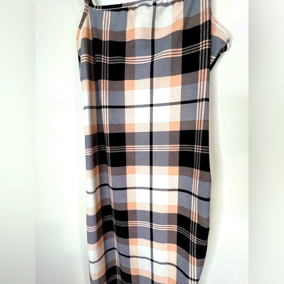Justify Plaid Bodycon Mini Dress Spaghetti Straps Ruched Side Y2K Trendy Small - Picture 5 of 10